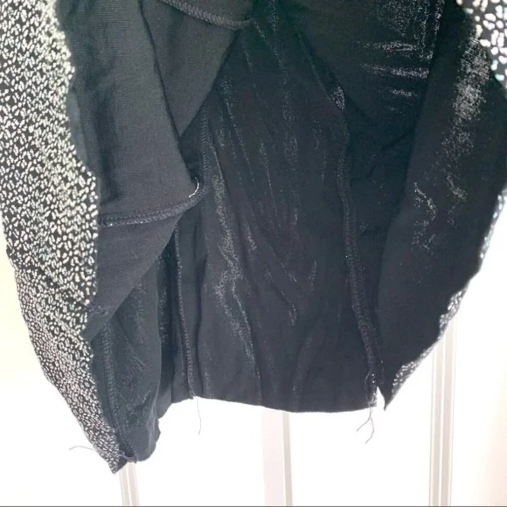 Art Stone Black & Silver Glitter Tunic Dress Dance Costume size Large Child Girl